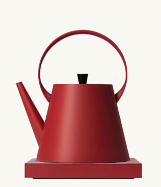 Minimalist Red Electric Kettle