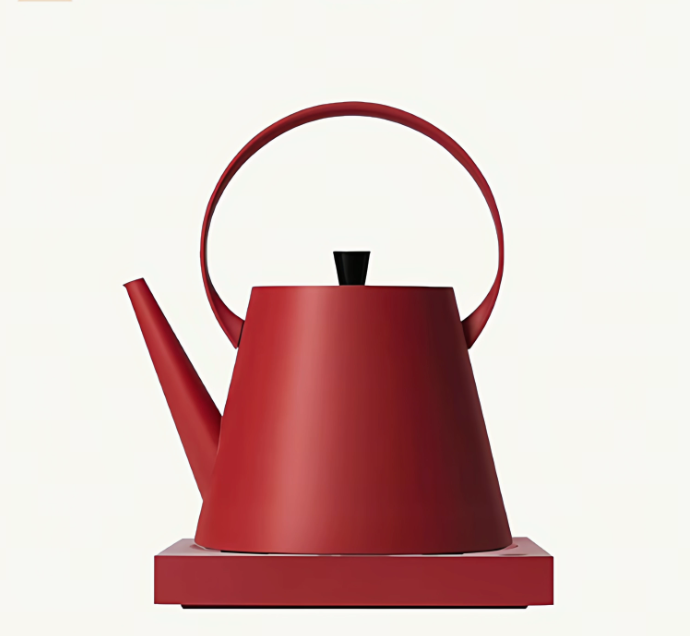Minimalist Red Electric Kettle